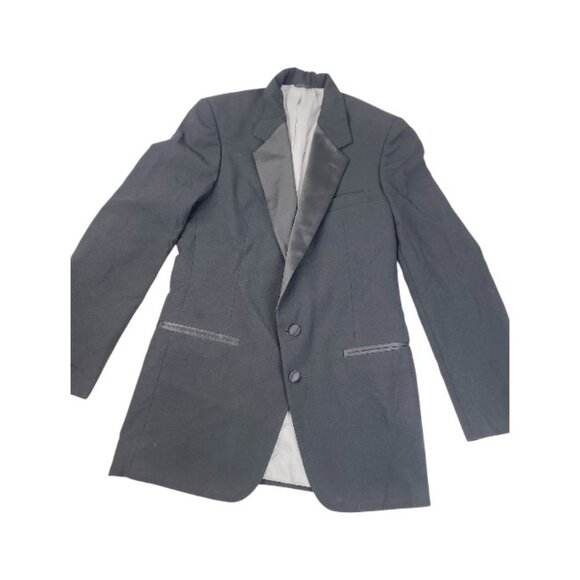 Christian Dior Men's Black Monsieur Collared Single Breasted Tuxedo Jacket Sz M - Picture 1 of 6